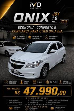 CHEVROLET ONIX 1.0 MPFI JOY 8V FLEX 4P MANUAL CHEVROLET ONIX 1.0 MPFI JOY 8V FLEX 4P MANUAL